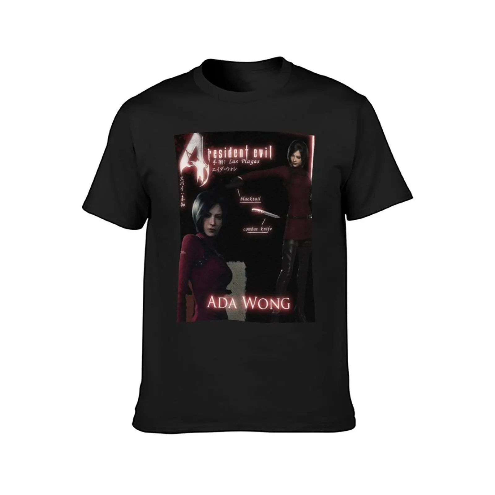 Ada Wong Character Poster T-Shirt sweat boys animal print animal prinfor boys fitted t shirts for men