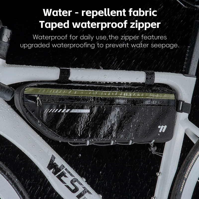 

WEST BIKING Bicycle Top Tube Under Bag 2.6L Waterproof Portable Tool Bags MTB Road Bike Front Frame Bags Cycling Accessories