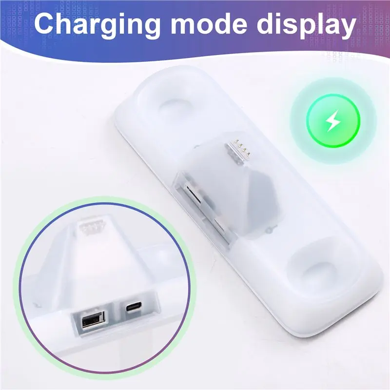 For MOBAPAD Compatible Mechanical Handle Charging Dock With RGB Lighting Effects Auto Charging Function