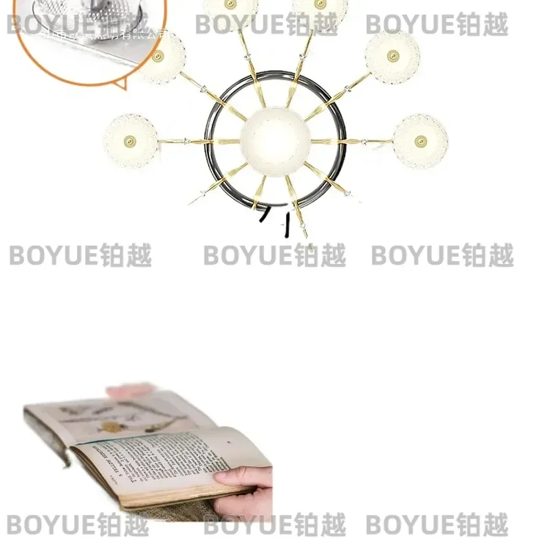 Modern Italian Luxury Ceiling Fan Light Invisible Silent Chandelier for Living Room Dining Room Simple Home Decor Main Lamp