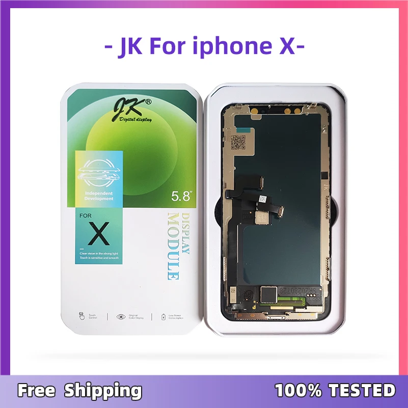 JK FHD Incell Oled Screen For iPhone X XR XS Max Lcd Screen Display Replacement For iPhone 11 12 13 14 Pro Max Oled With Gift