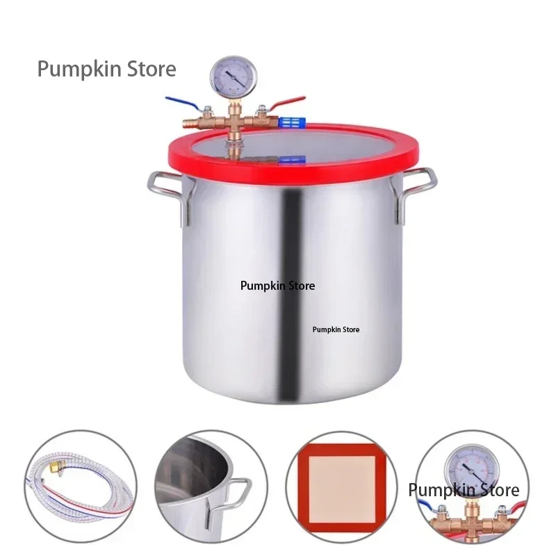 Vacuum defoaming bucket ab glue defoaming machine stable turnover epoxy resin silicone defoaming bucket vacuum pump tank