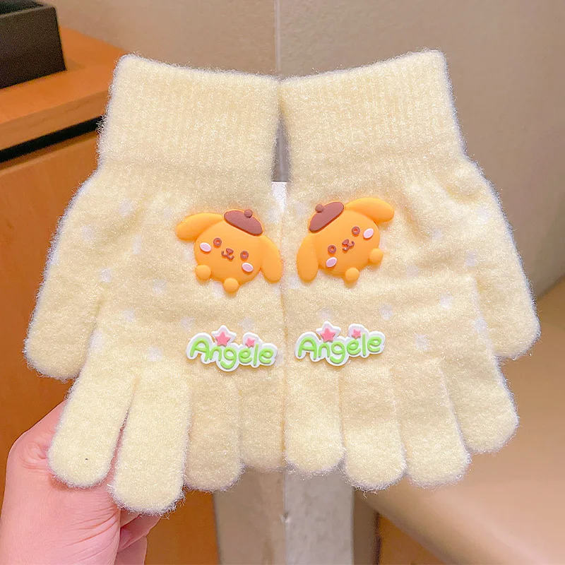 Sanrio Autumn and winter children\'s gloves cute girls baby winter thickened warm cartoon boy gloves