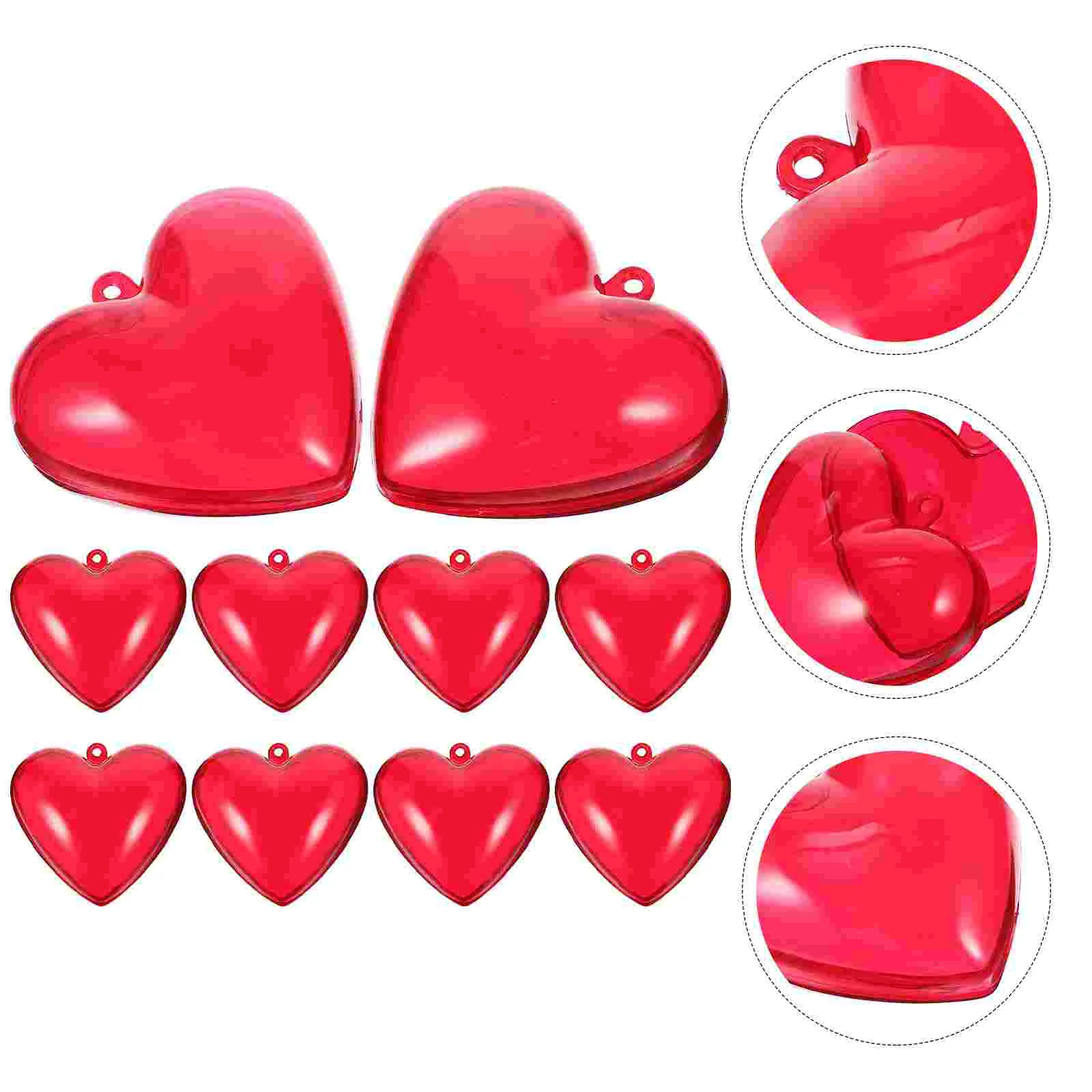 Home Artificial Christmas Tree Valentine Balls Heart Ornaments Plastic Wedding Candy Boxes