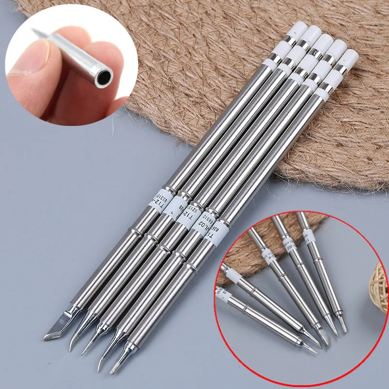 T12 BC2/J02/JL02/KR/ILS Soldering Iron Tips For Soldering Rework Station Replacement 1/64 ETS Tip WES50/WES51 900M-T-SI