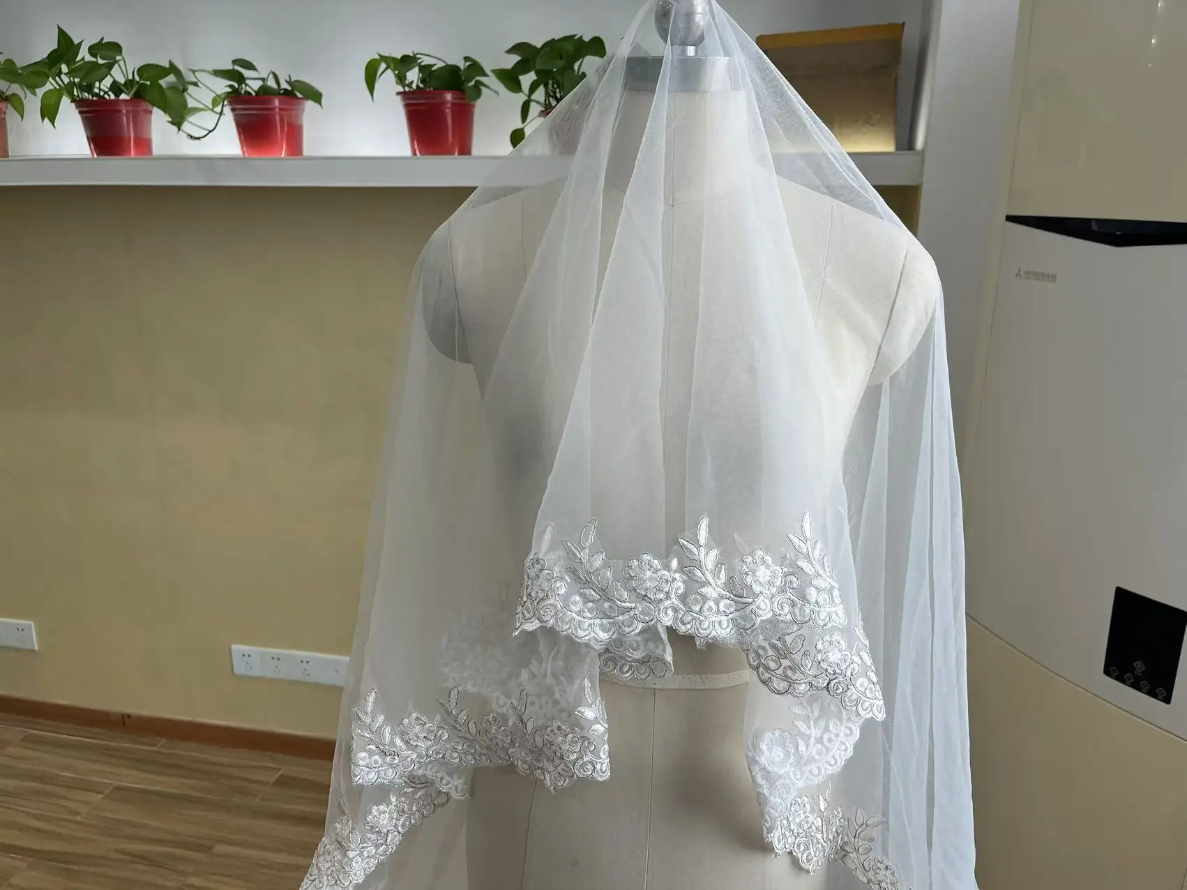 White, Ivory, Black Veil, Minimalist Veil, Bridal Wedding Veil, Combless Veil