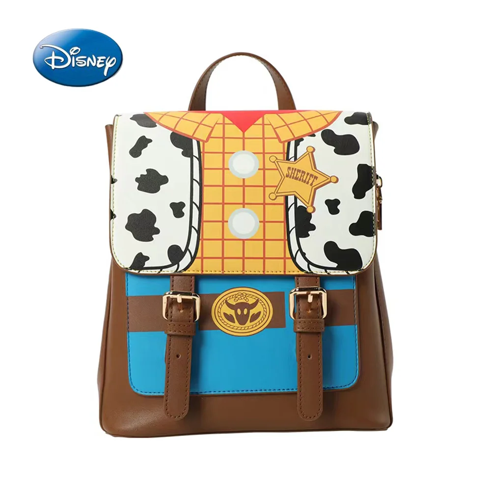 1PC Disney Officially Licensed Toy Story Sheriff Woody Cartoon Image Fashion Backpack Birthday Surprise Back To School Gift