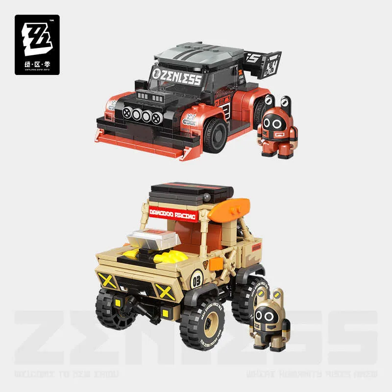 Oficjalny Zenless Zone Zero The Bangboo PVC Zabawka Samochód Klocki Konstrukcyjne Montaż Ozdoba Figurka Anime Model Akcesoria Prezenty dla Dzieci