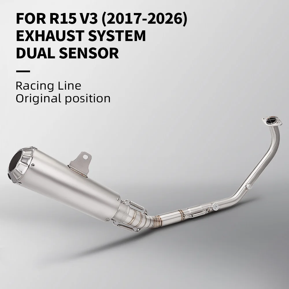 

Stainless Steel Exhaust Header Pipe for R15 V3 2017-2026 Motorcycle Full Exhaust System