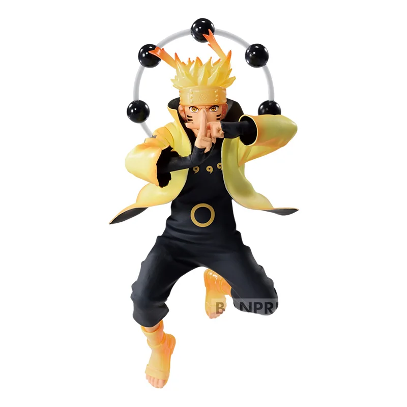 Echte Bandai-Figur Naruto Naruto Sasuke Jiraiya Sakura Itachi Anime Actionfigur Modell Junge Sammlerspielzeug Hobby Geschenk