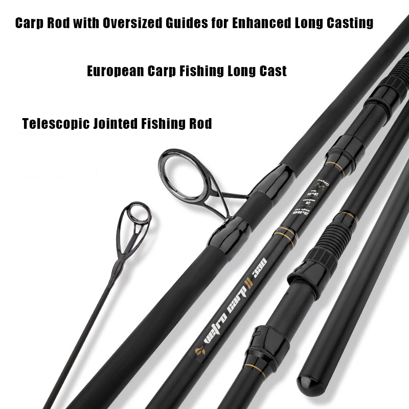 Caña surfcasting fibra carbono 3 tramos – Lanzamiento largo playa - imagen 3