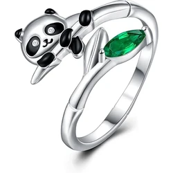 A Fashionable and Creative New Cute Panda Open Ring
