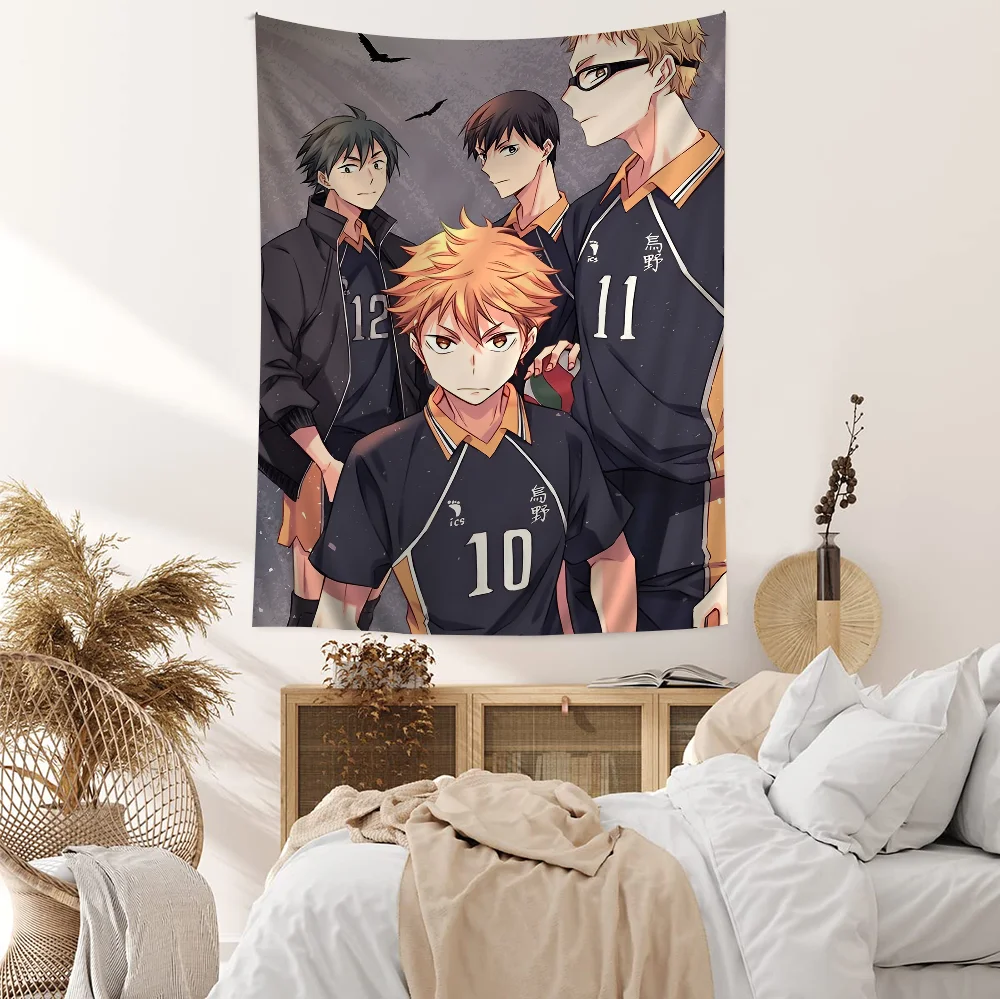 Haikyuu Hanging Bohemian Tapestry Bohemian Wall Tapestries Mandala Kawaii Room Decor