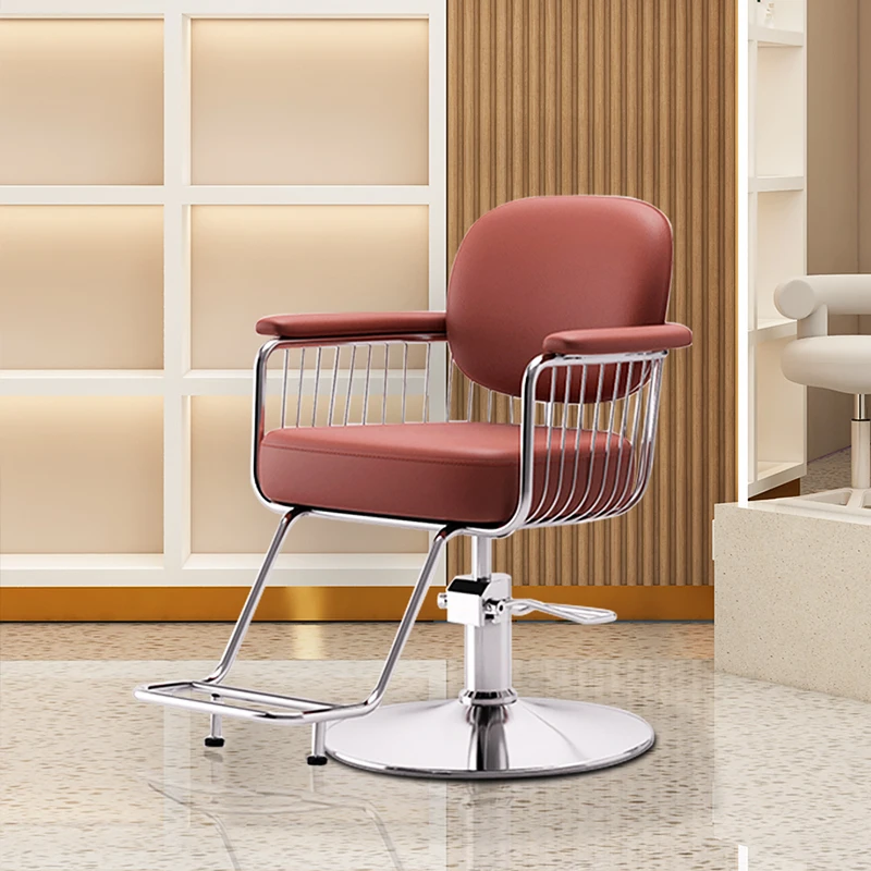 

Elegant Luxury Barber Chairs Minimalist Cozy Premium Exquisite Salon Chairs Trendy Beauty Silla Para Lashista Salon Furniture