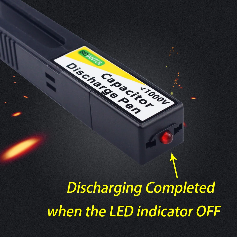 Конденсатор разрядный высоковольтный инструмент для быстрой разрядки цифровой спаркpen разрядник 1000 в