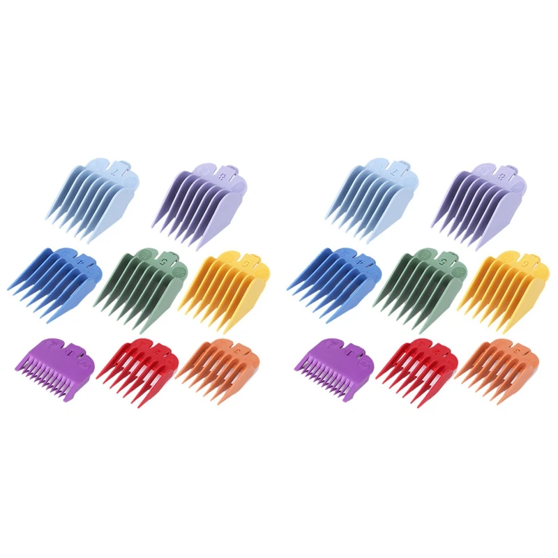 

16X Professional Hair Clipper Replacement Sheath 8 Colors&Size Limit Comb Accessory Guide Comb, For Wahl Trimmers