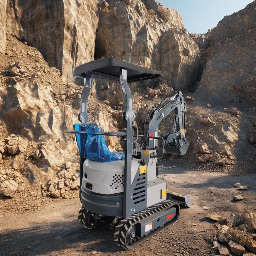 منتج مخصص 1.7 طن محرك كوبوتا حفار صغير حفارة هيدروليكية صغيرة هندسة المزرعة حفارة صغيرة