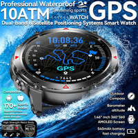 T-Rex 3 Pro Military Grade AGPS Smart Watch 10ATM Waterproof Dual-band GNSS Compass Altimeter AMOLED Swim Sports Smart Watch Men