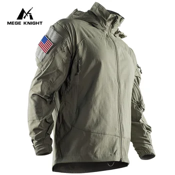 Mege กลางแจ้งยุทธวิธี Softshell PCU L5แจ็คเก็ตไนลอนบางสไตล์ Assault Combat Field Coat สำหรับเดินป่าปีนเขาทหาร