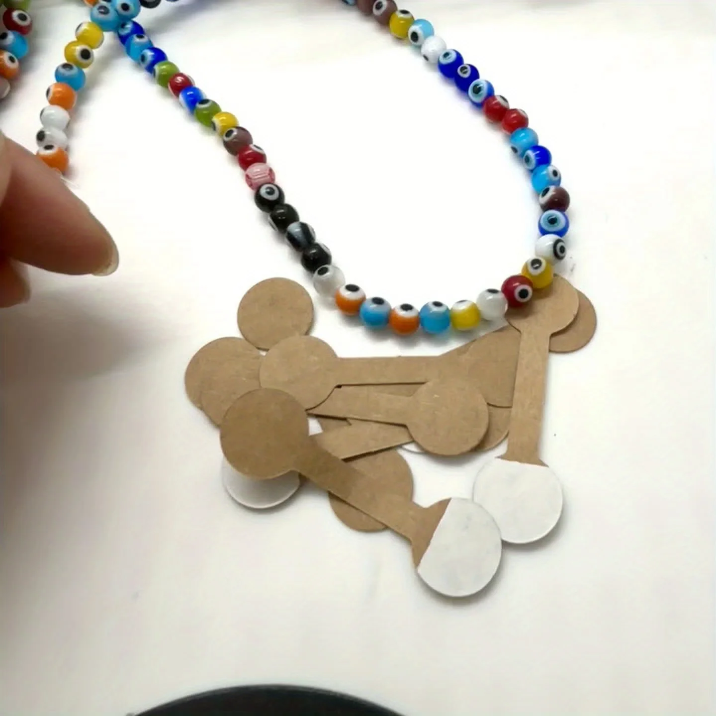 100 قطعة من علامات المجوهرات الورقية |   للخواتم والقلائد والأساور وسلاسل المفاتيح وملصقات العرض للتغليف والتسعير