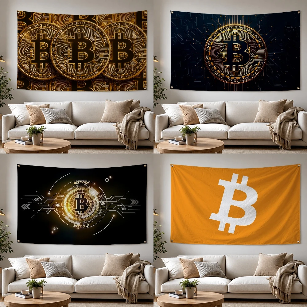 Outdoor Camping Wallpaper - Bitcoin-Tapete für virtuelle Währungen, Outdoor-Flagge für