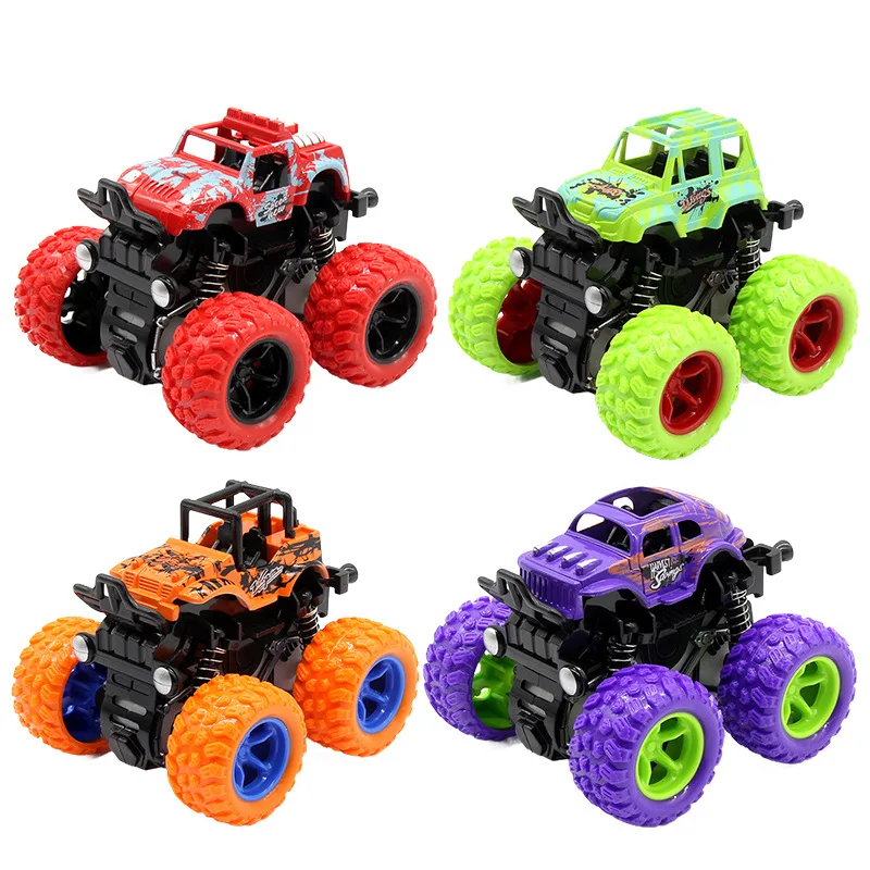 Inertia Four-Wheel Drive Off-Road Vehicle Toy Military Fire Truck Boys Cars Children Gift Hot Toys for Kids 2 To 4 Years Old