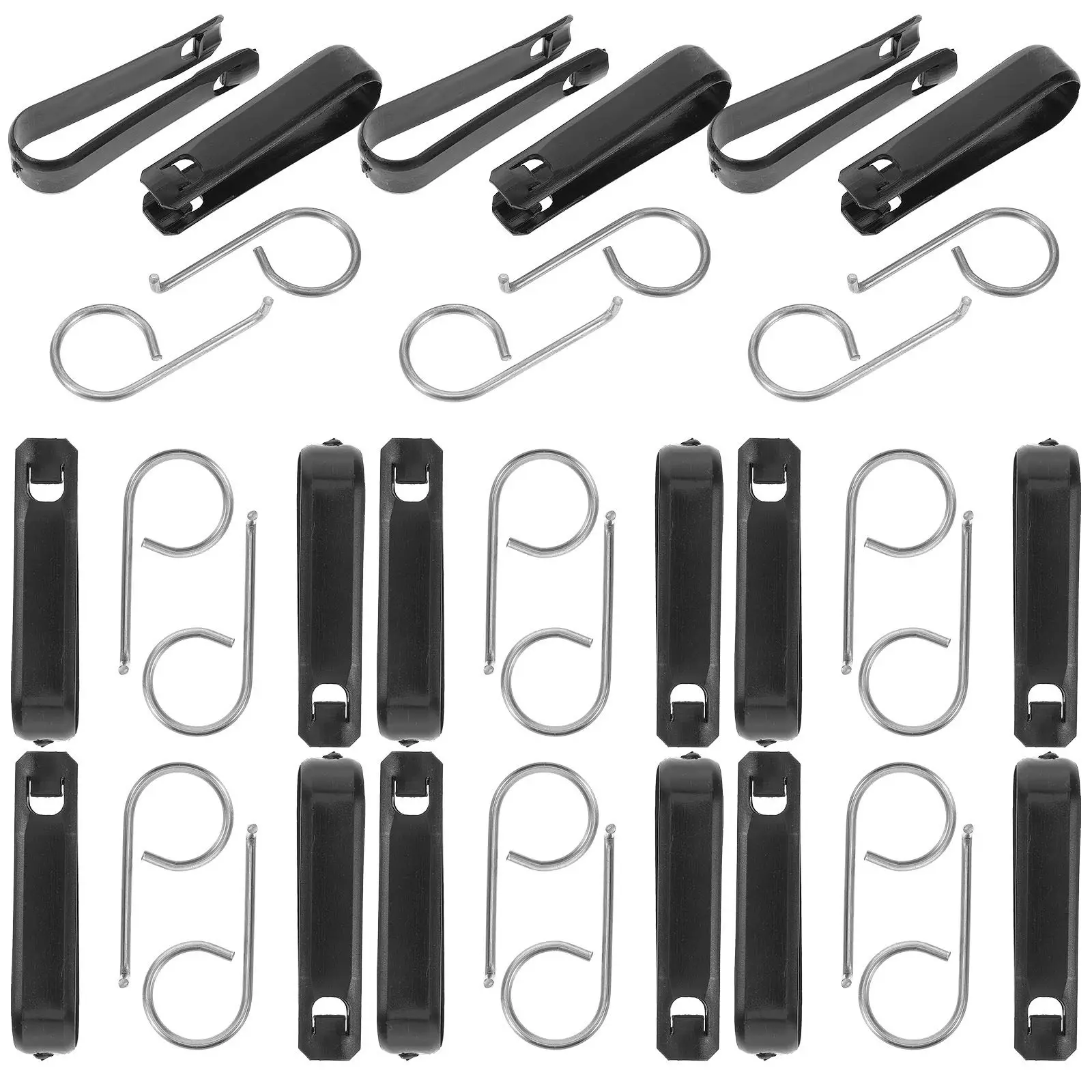 

50Sets Tire Cap Clamps Stainless Steel Lug Nut Cover Removal Tool Set Quick Easy Car Wheel Hubcap Remover for Vehicle Tires