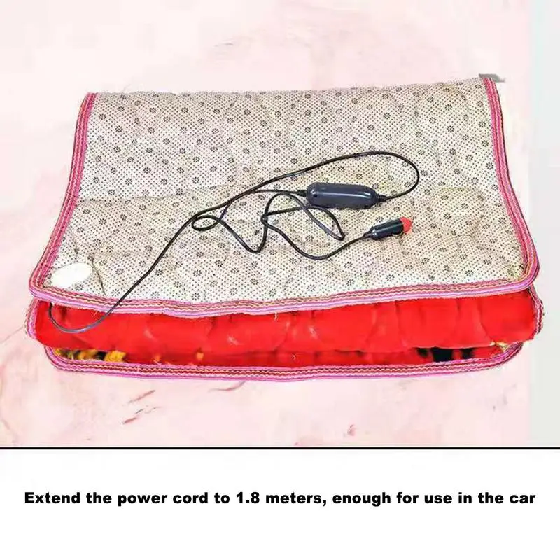 

Car Electric Blanket Auto Electrical Blanket For Car Electric Blanket With Temperature Controller For Car Warm Travel velvet