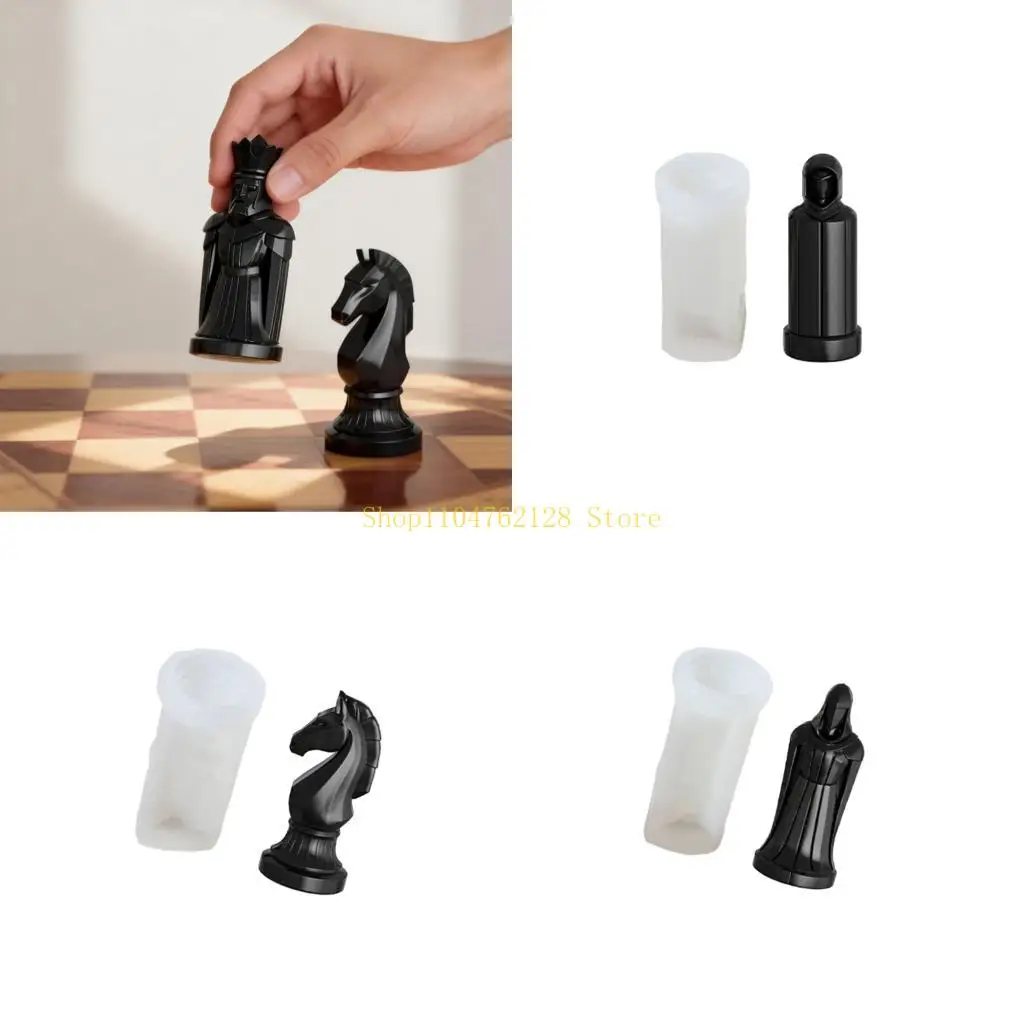 3D Chess Molds For Candle Making Craft Projects Silicone Materials best sale