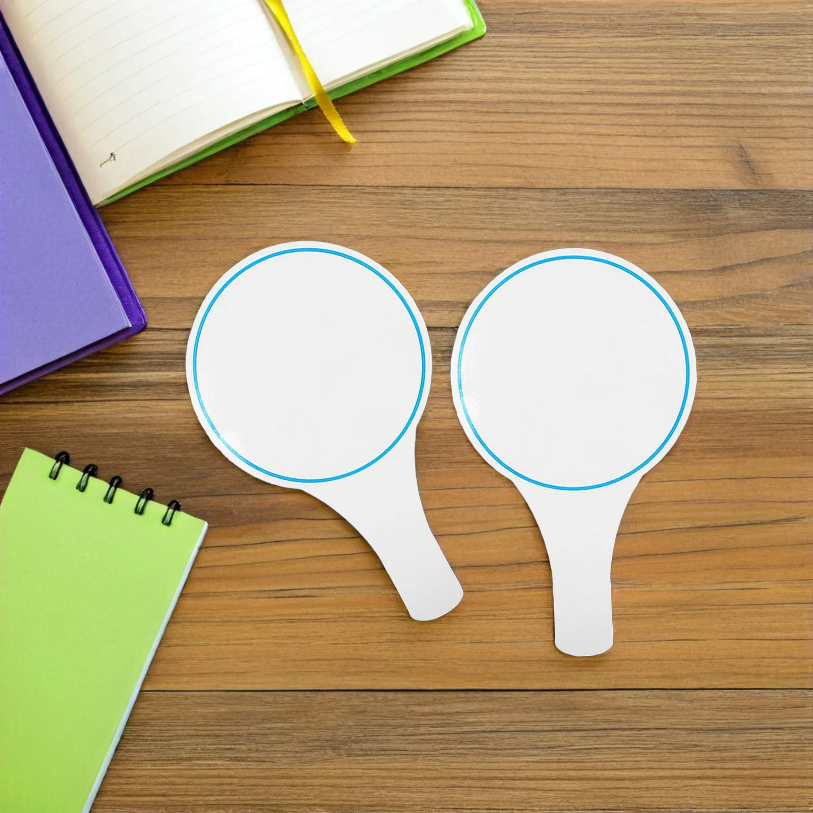 2Pcs Handheld Whiteboard Reusable Score Board Lightweight Dry Erase Writing Board for Education Presentations Contests Event