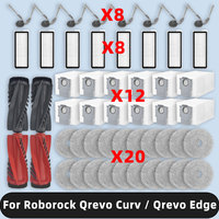 Compatible For ( Roborock Qrevo 5AE / Curv / CurvC / Curv S5X 5A1 5XC / Edge / EdgeC / Edge S5A 5V1 ) Parts Brush Filter Mop Bag