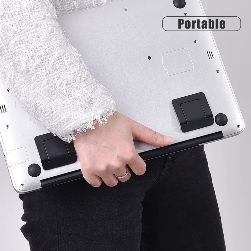 Foldable Invisible Desktop Anti Slip Stand Portable Mini Laptop Holder Cooling For MacBook Air Pro Galaxy Tab Book HP i7RTX4050