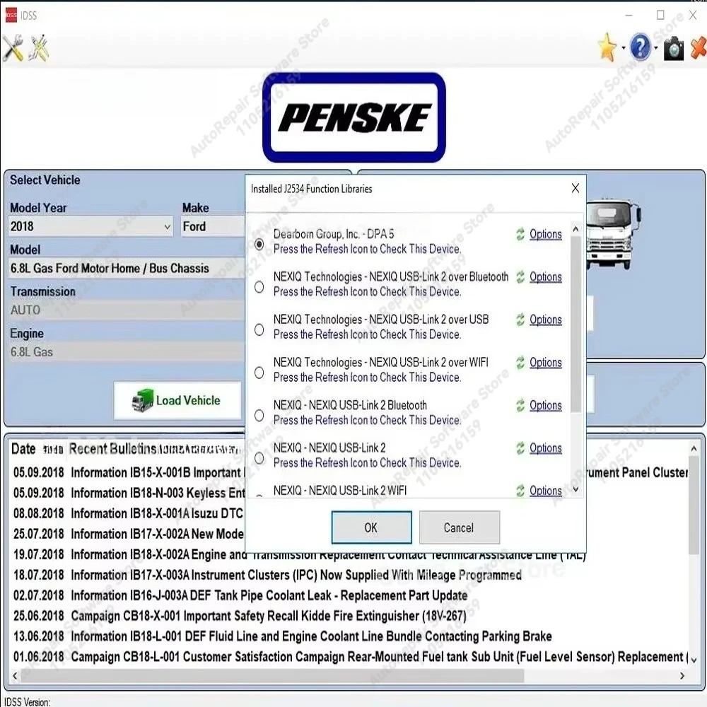 Obrázek 6: 2025 horké pro isuzu US-IDSS [2024.08] pro isuzu diagnostické obsluha systém (new nám IDSS ) [2023.02] KEYGEN