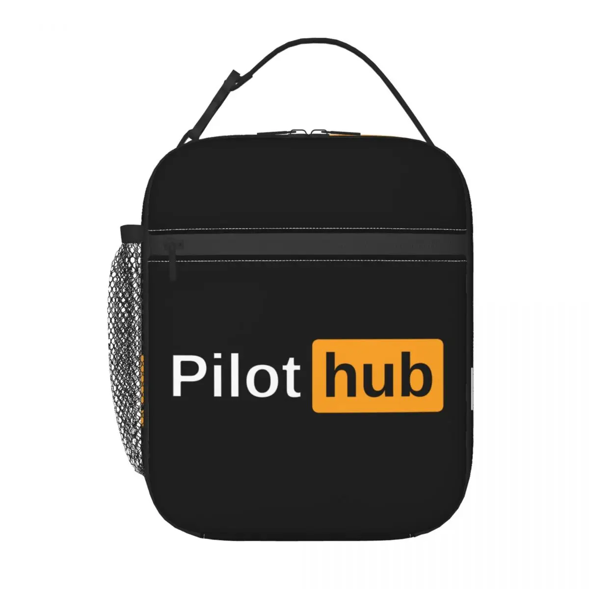 Pilot Hub Thermal Insulated Lunch Bag  Aeroplane Aviation Aviator Gift Portable Lunch Tote Camping Travel Multifunction Food Box