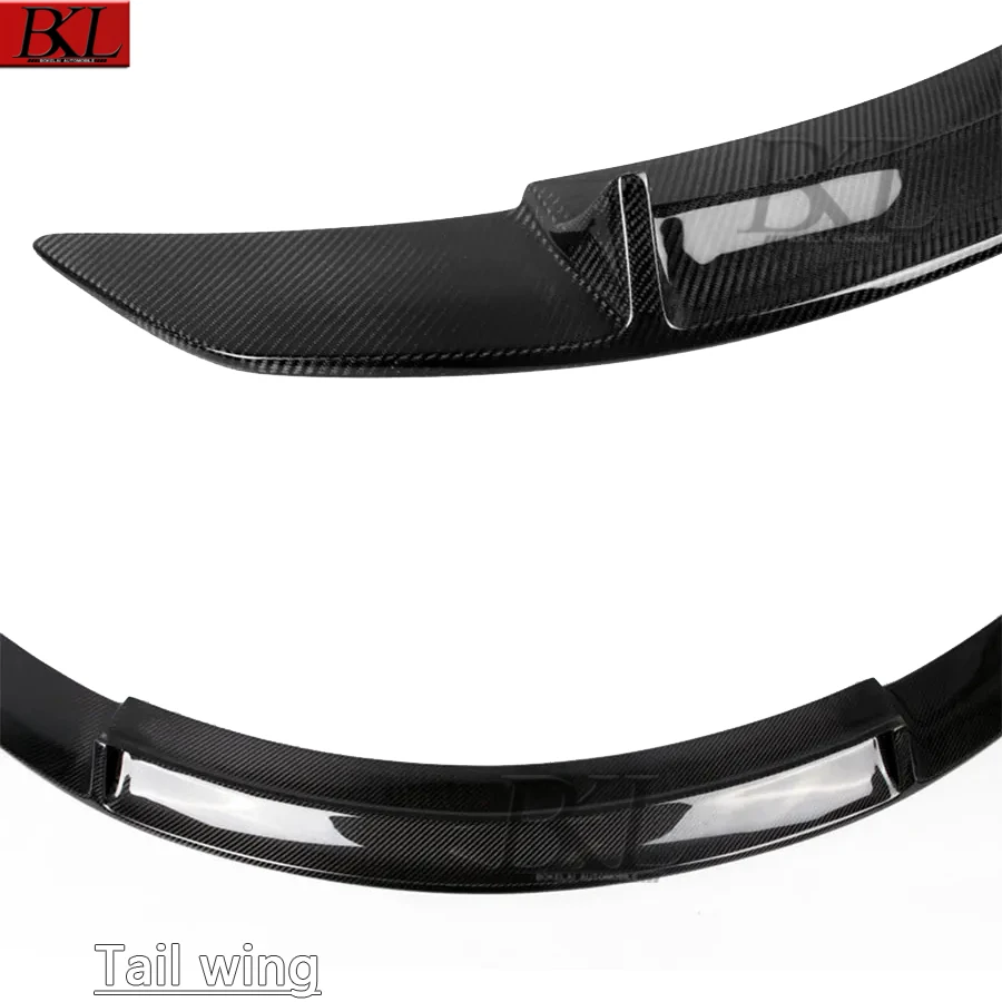 Picture 4: For Mercedes Benz E Class W213 W238 E300 E53 E63 Carbon fiber rear wing tail fin trunk spoiler guide wing rear diffuser body kit