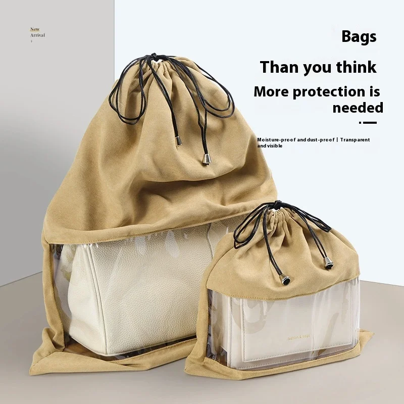 

Multi-Size Dustproof Storage Bags,Closet Organizer for Clothes,Shoe,Luxury Bags&Accessories,Breathable Fabric Drawstring Pouches