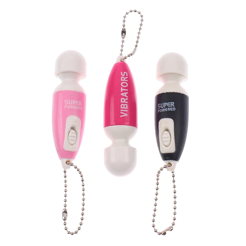 Portable Mini Cute Key Chain Full Body Massage Stick Fast Vibrate Relaxing Body Massager ( Random Color )