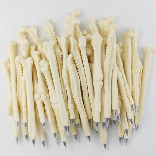 40 Uds. Bolígrafos de hueso divertidos y divertidos, suministros para el regreso a la escuela, regalo para Festival de Halloween, bolígrafo de escritura, bolígrafos para enfermera y Doctor, regalo de papelería