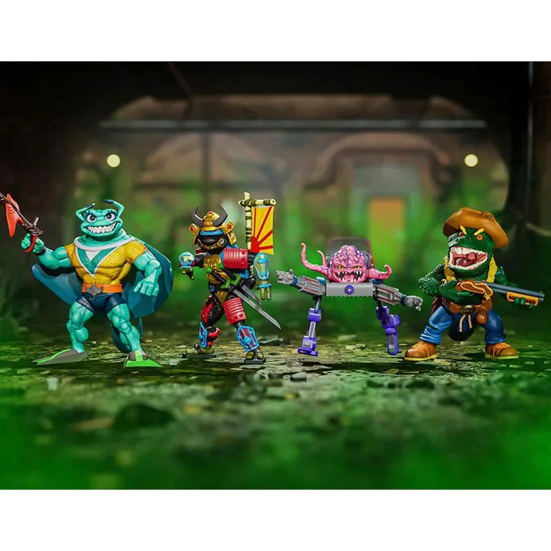 Original Super7 Sewer Samurai Leo Teenage Mutant Ninja Turles Ultimates Leonardo Action Figres Toys Model Toy Limited Collection