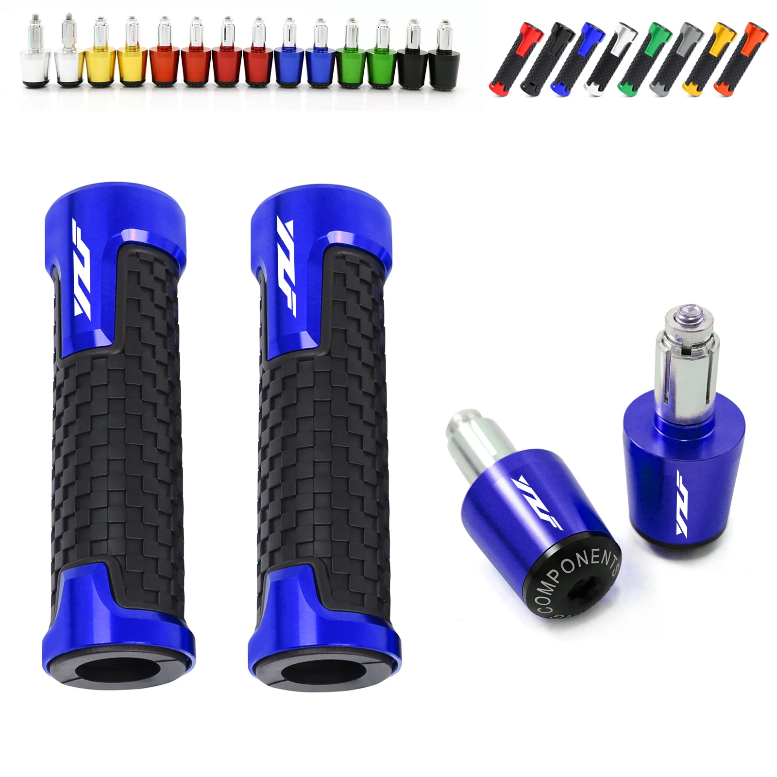 

7/8"22MM Handlebar Grips Handle Bar End Cap For Yamaha YZF-R1 YZF-R3 YZF-R6 YZF-R15 YZF-R25 YZF-R125 YZF R yzf r1 r3 r6 r15 r25