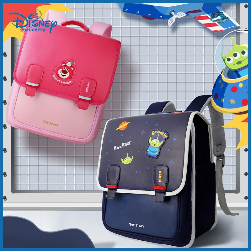 Disney Alien School Backpack Children School Bags Girls Daypack Kids Adolescent Bags Kawaii Waterproof Large Capacity Backpack