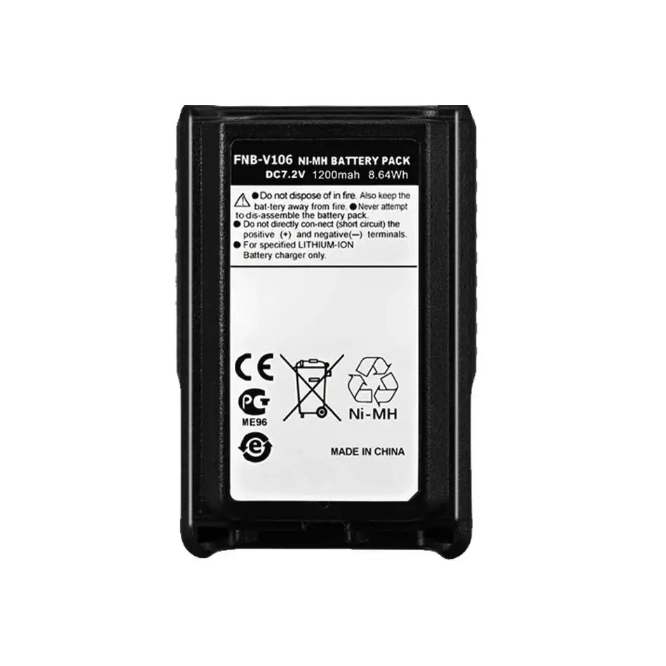 For Yaesu For Vertex Standard VX-231 VX-230 Robust Safe And Reliable Walkie-Talkie Battery Fnb-V106 1200mAh