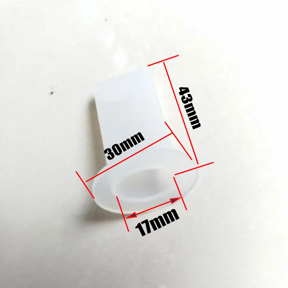 10 pieces 30 x 17 x 43mm Silicone Duckbill Valve One-way Check Valve for Liquid and Gas Backflow Prevent