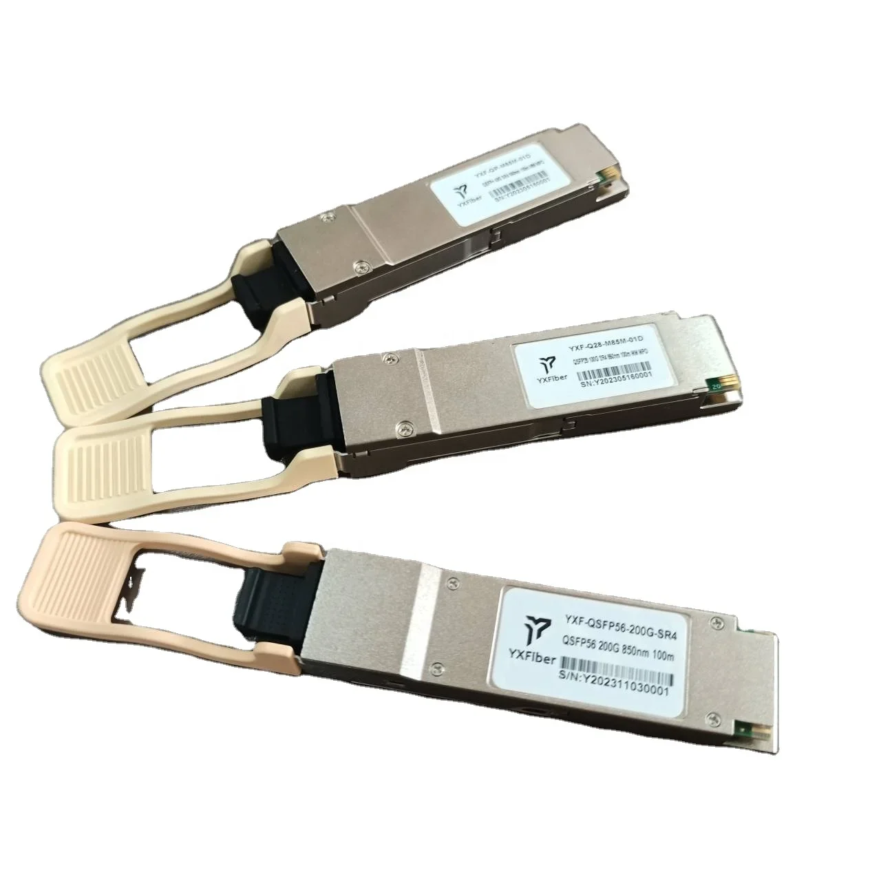 Hot Selling 200g Qsfp56 Sr4 850nm 100m MPO/MTP MMF PAM4 200g Qsfp Module Fiber Optic Transceivers