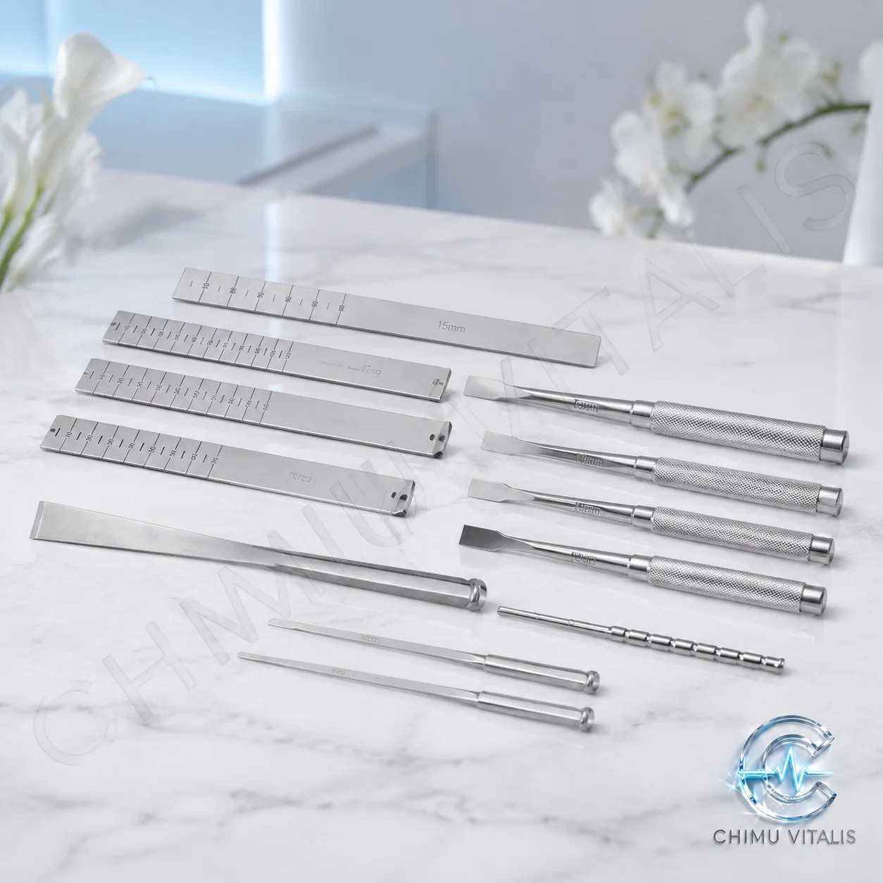 【CHIMU VITALIS】Stainless Steel Osteotome Set, Precision Technical Instruments