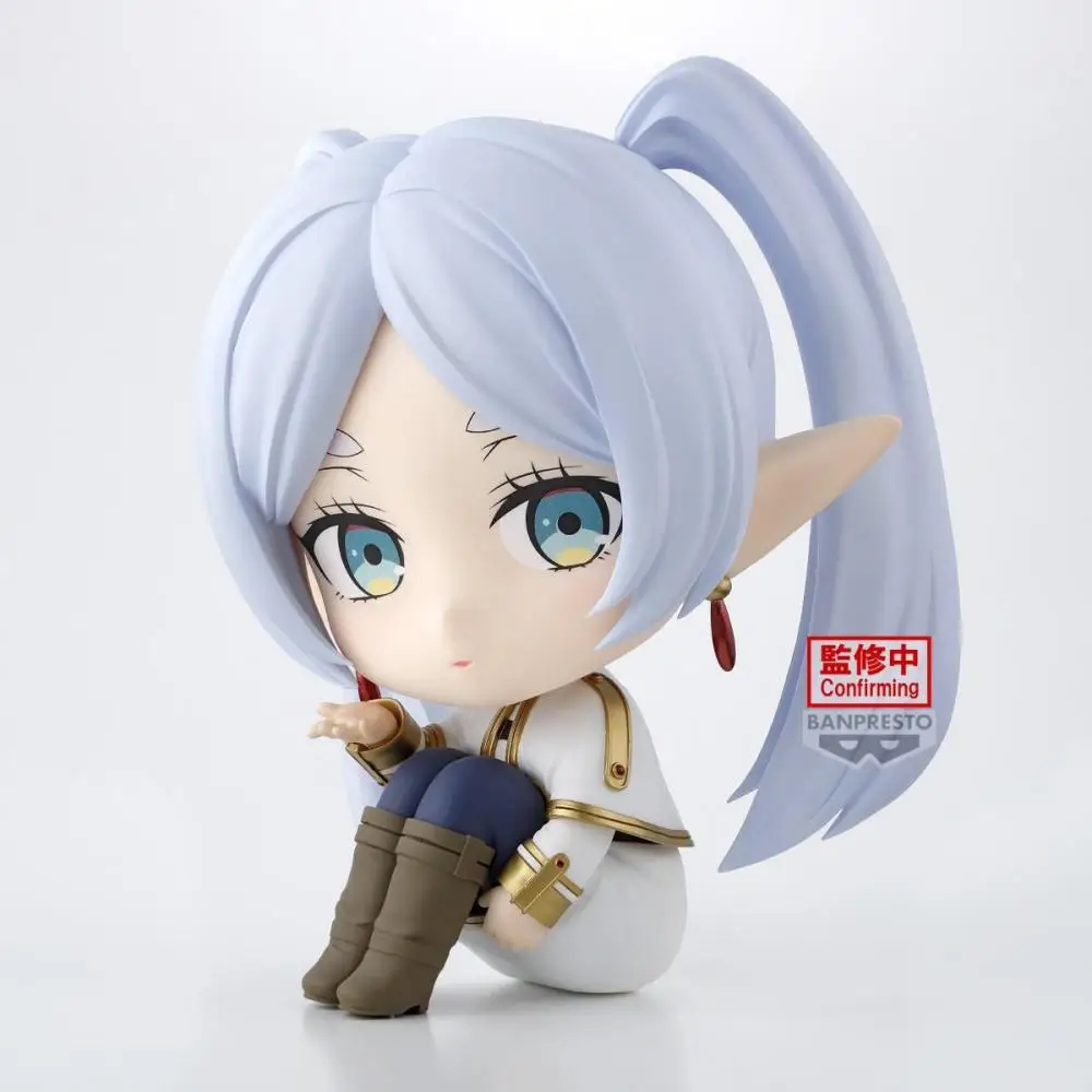 バンダイオリジナル Frieren: Beyond Journey's End シダ Frieren Q 座っているアニメアクションフィギュアのおもちゃ少年少女子供の誕生日プレゼント