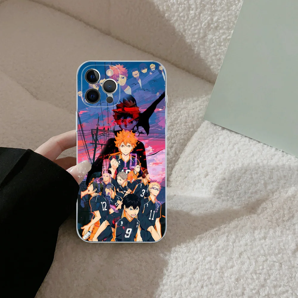 Anime Haikyuu School Volleyball Phone Case Silicone Soft For Iphone 16 15 14 13 12 11 Pro Mini XS MAX Plus X Cover