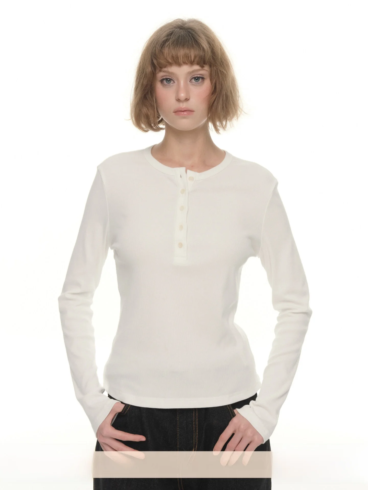 

Женская трикотажная облегающая футболка UNRETRO с длинным рукавом, повседневная базовая модель, дышащая, из смесового хлопка, для осени и зимы