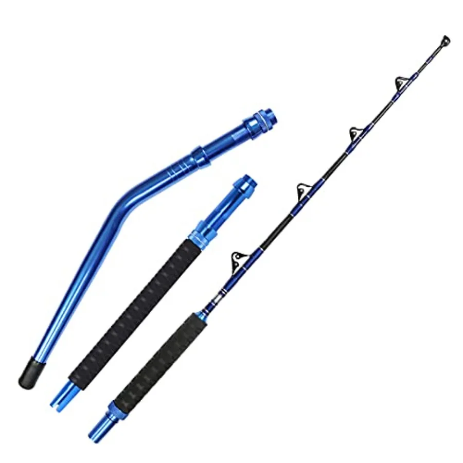 2 قطعة المياه المالحة في الخارج الثقيلة عازمة مستقيم بعقب التصيد قضيب الصيد الأسطوانة قضيب التقليدية قارب أعماق البحار الصيد P #1