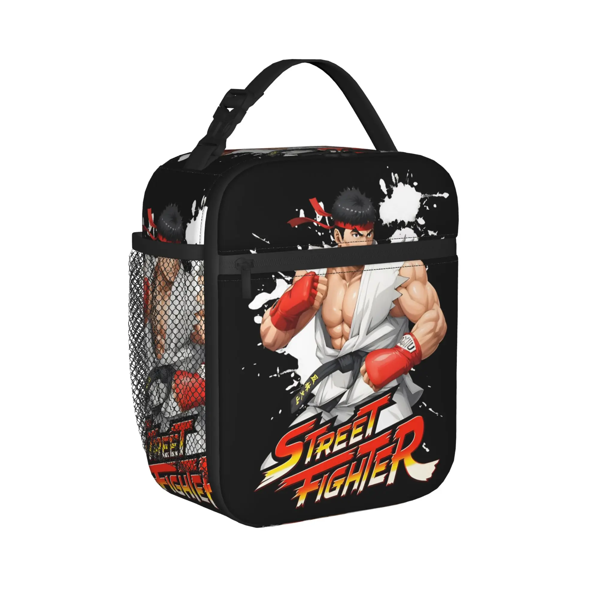 Streets Fighters RYU Movie 2026 Insulated Lunch Bag for Men Women  Storage Food Box Portable Cooler Thermal Lunch Box For Travel